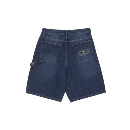 Bermuda Barra Crew Jeans Goods B Azul