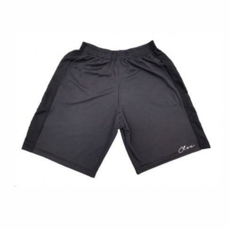 Bermuda Classic Dryfit Chumbo Preto