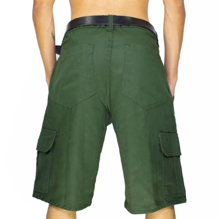 Bermuda Classic Sarja Cargo Verde Militar