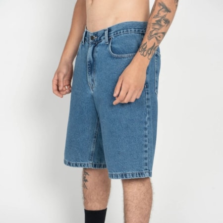 Bermuda Dc Shoes Jeans Worker Baggy Blue