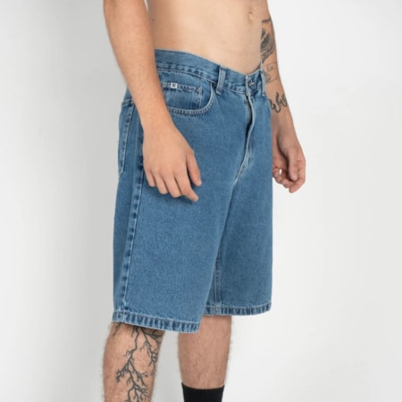 Bermuda Dc Shoes Jeans Worker Baggy Blue