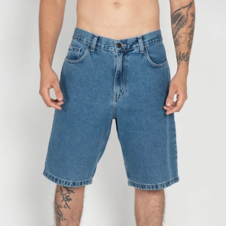 Bermuda Dc Shoes Jeans Worker Baggy Blue