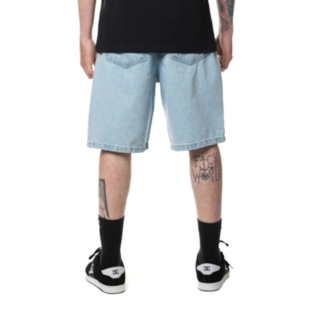 Bermuda Dc Shoes Jeans Worker Baggy Blue Azul Claro 