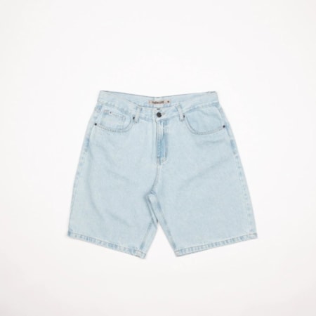 Bermuda Dc Shoes Jeans Worker Baggy Blue Azul Claro 