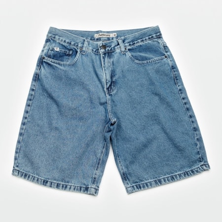 Bermuda Dc Shoes Jeans Worker Baggy Short Azul Escuro