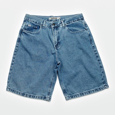 Bermuda Dc Shoes Jeans Worker Baggy Short Azul Escuro