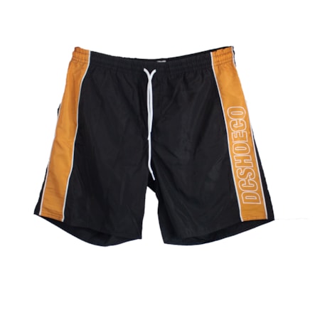 Bermuda Dc Shoes Vertical Cozy Preto Laranja