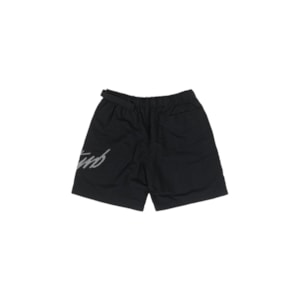 Bermuda Disturb Cursive Nylon Shorts In Black 