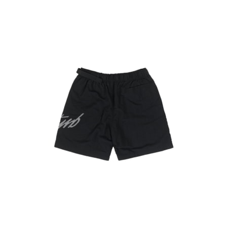 Bermuda Disturb Cursive Nylon Shorts In Black 