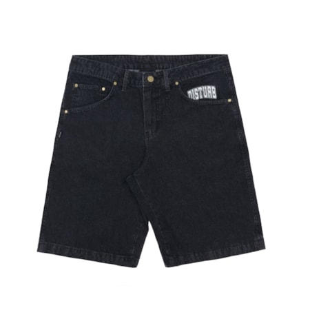 Bermuda Disturb Jeans Dart Black 