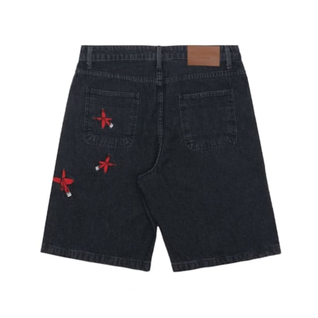 Bermuda Disturb Jeans Dart Black 