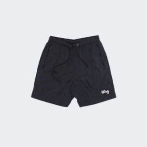 Bermuda Lrg Elastico Western Cursive Short Preto