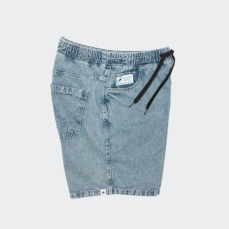 Bermuda Lrg Walk Jeans Lifted Blue Denin
