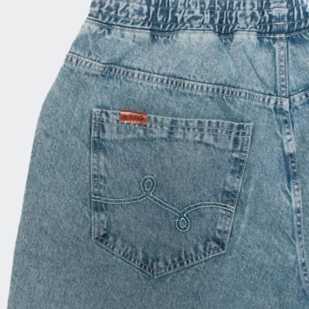 Bermuda Lrg Walk Jeans Lifted Blue Denin