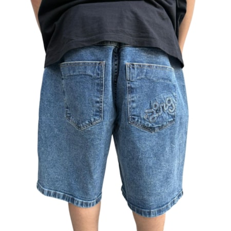 Bermuda Lrg Walk Lifted Blue Denin 