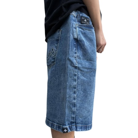 Bermuda Lrg Walk Lifted Blue Denin 