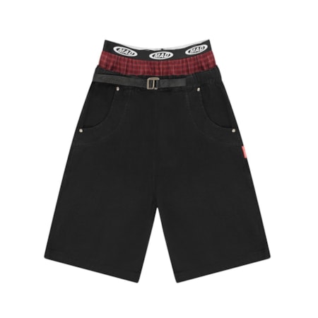 Bermuda Mad Enlatados Jeans Com Cueca