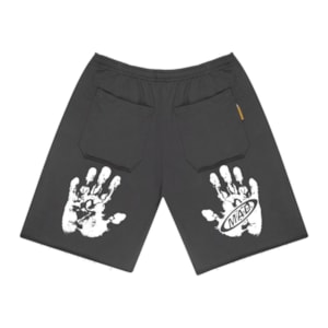 Bermuda Mad Enlatados Moletom Double Hand Branca