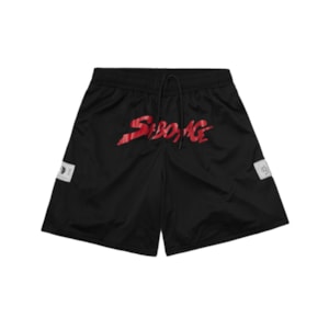 Bermuda Mvrk x Sabotage Basket Shorts Preto