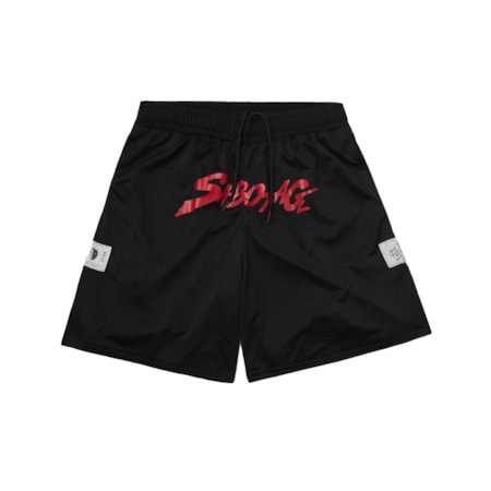 Bermuda Mvrk x Sabotage Basket Shorts Preto