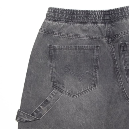 Bermurda Lrg Walk Jeans Bad  Gray Denin