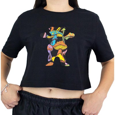 Blusinha Cropped Grizzly Fungy Og Bear Black V21GRC17