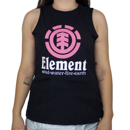 Blusinha Element Regata Classic Preto