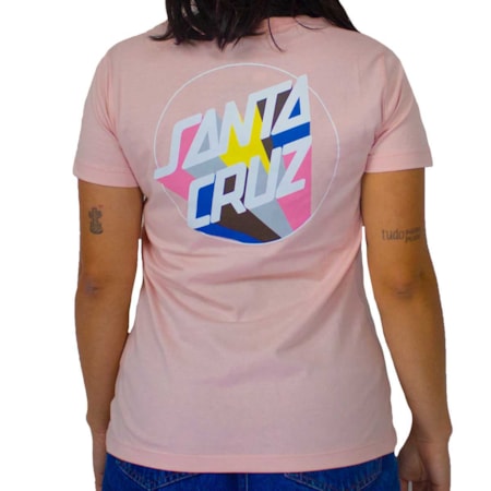 Blusinha Santa Cruz Feminina Delta Dot Rosa