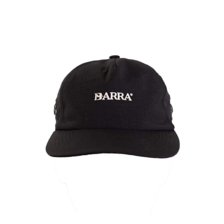 Boné Barra Crew Six Panel Barra Logo Preto