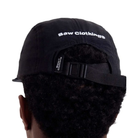 Boné Baw Clothing 5 Panel Yin Yang Preto