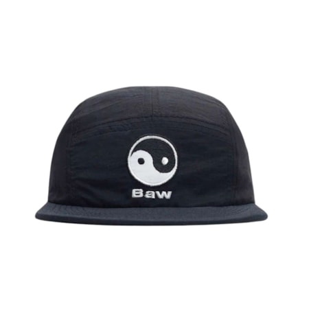 Boné Baw Clothing 5 Panel Yin Yang Preto