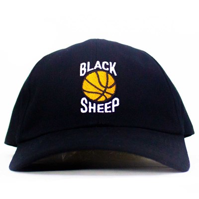 Boné Black Sheep Aba Curva Basquete Preto