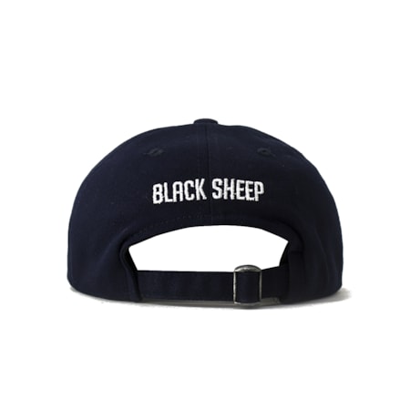 Bone Black Sheep Aba Curva Face Ovelha Azul Marinho