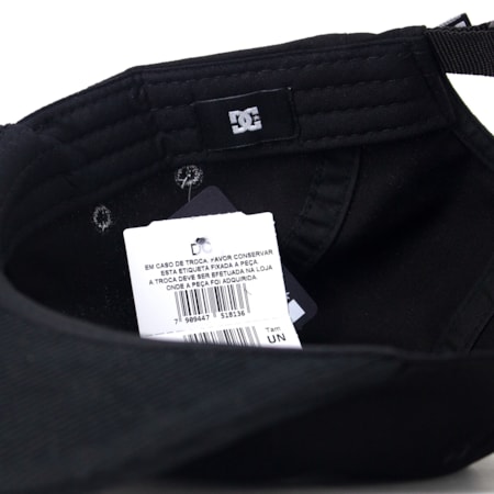 Bone Dc Shoes Five-panel Premium Iris Preto