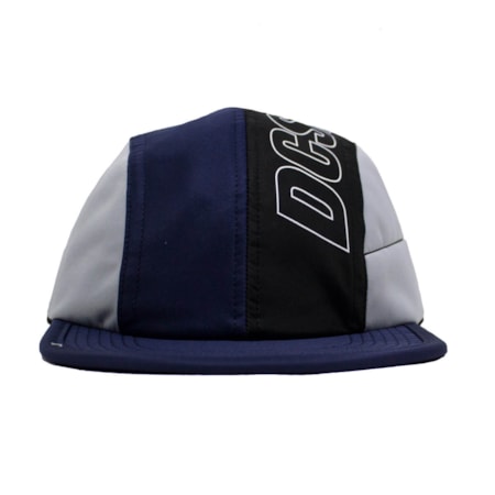 Boné Dc Shoes Five Panel Print Azul Cinza