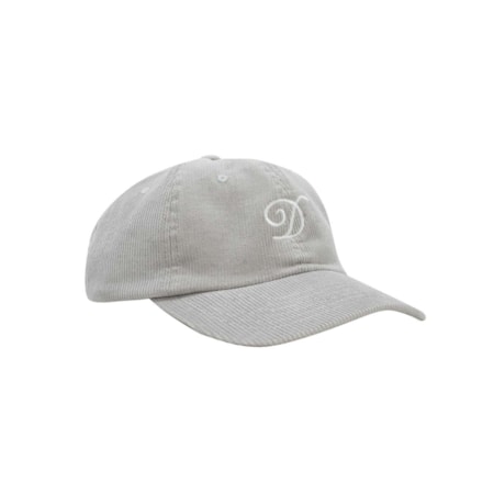 Boné Disturb Dad Hat Cursive Corduroy Silver