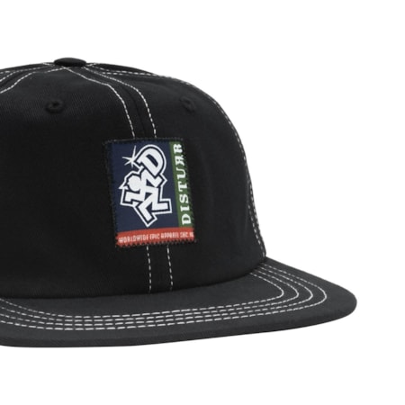 Boné Disturb Fine Line 6-Panel Black