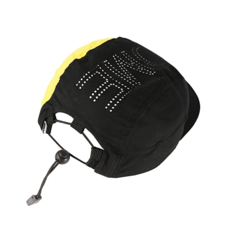 Boné Dome 3 Panel D2 Preto Amarelo