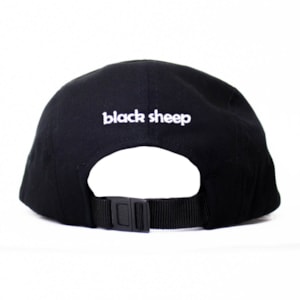 Boné Five Panel Black Sheep Jail Preto