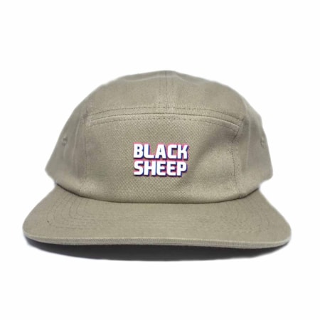 Boné Five Panel Black Sheep letras Emborrachado Bege