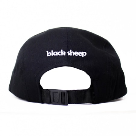 Boné Five Panel Black Sheep Ovelha Face Preto