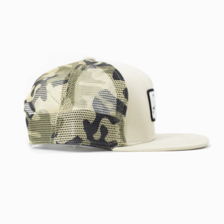 Bone Grizzly Cursive Trucker Khaki