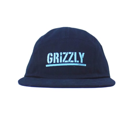 Boné Grizzly Five Panel Stamped Camper Unstructer black