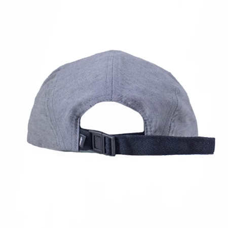 Boné Grizzly Five Panel Stamped Camper Unstructer Grey