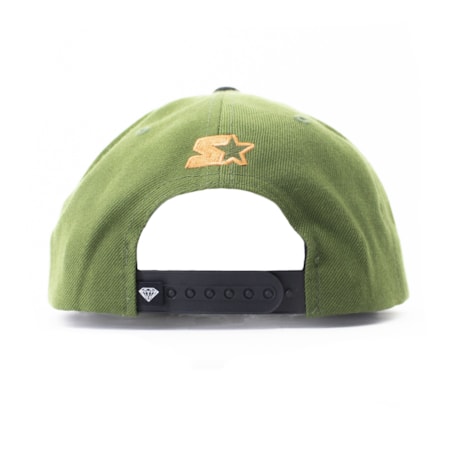 Bone Grizzly Native Snapback Verde