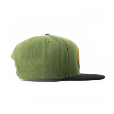 Bone Grizzly Native Snapback Verde