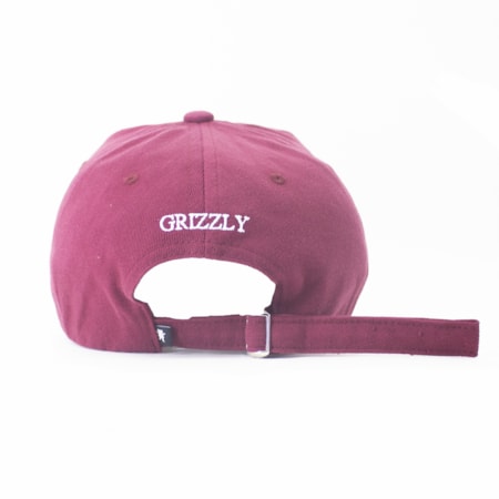 Bone Grizzly Og Bear Logo Dad hat Bordo