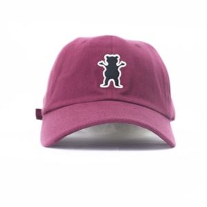 Bone Grizzly Og Bear Logo Dad hat Bordo