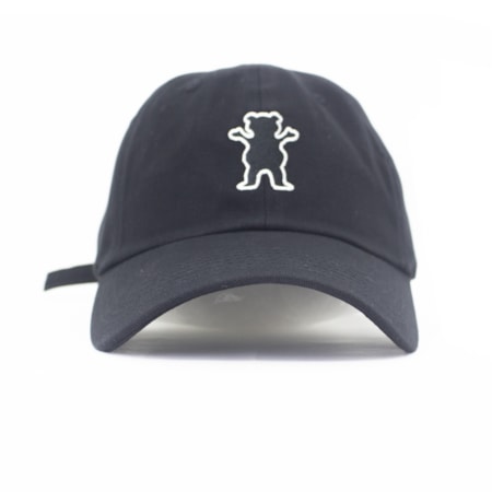 Bone Grizzly Og Bear Logo Dad hat Preto