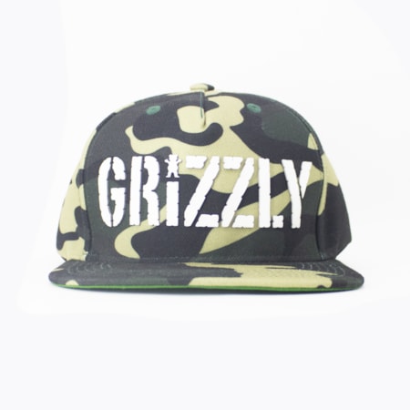 Bone Grizzly Og Bear Snapback Camo